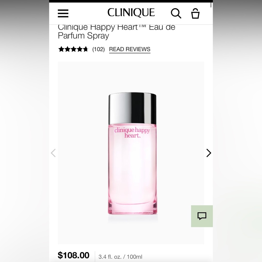 Clinique happy heart perfume 3.4 fl oz(100 ml) - Picture 6 of 6